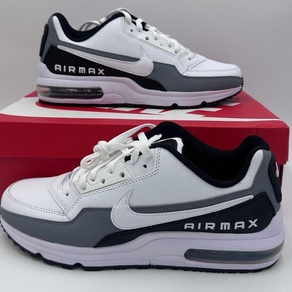 Nike Air Max LTD 3 Mens 12 White Grey Black Low Top Sneakers 687977-105
